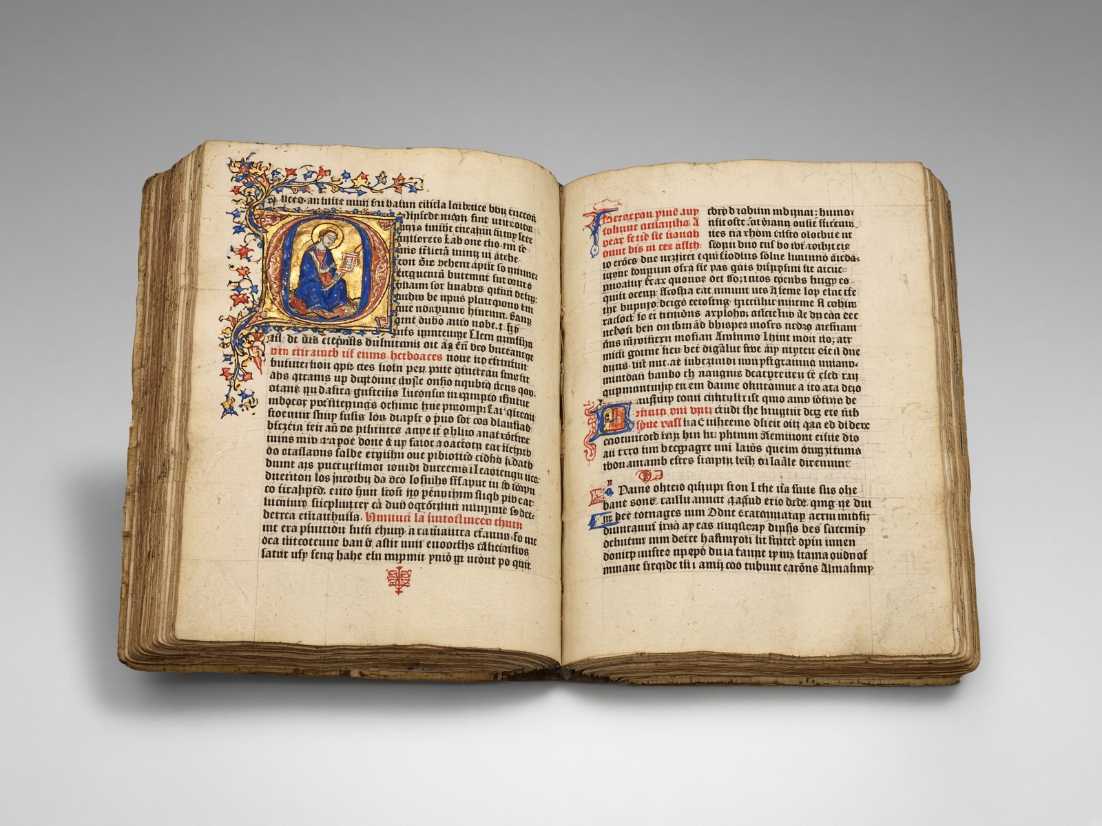 Illuminated manuscript leaves